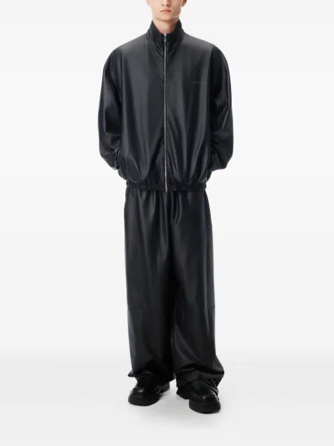 Alexander Wang unisex track jacket in bonded leather