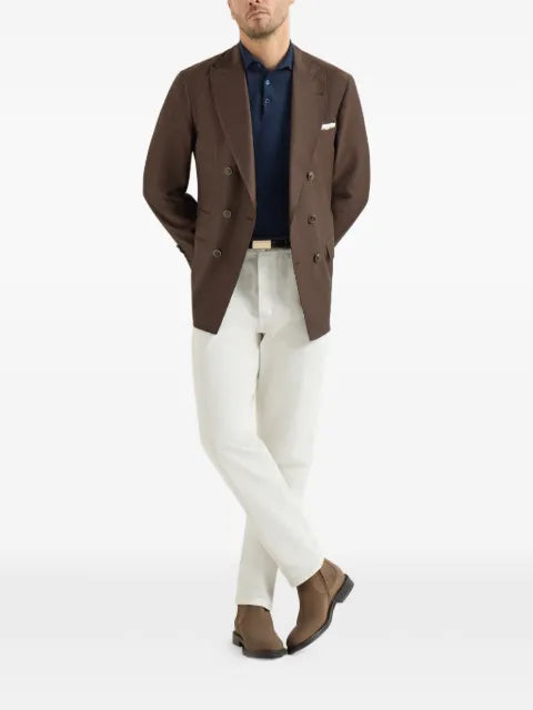 Brunello Cucinelli lightweight knit polo shirt