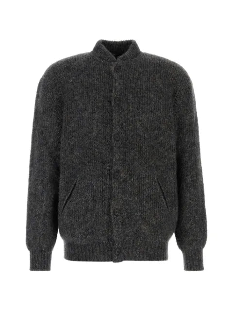 Giorgio Armani button-up mohair-blend cardigan