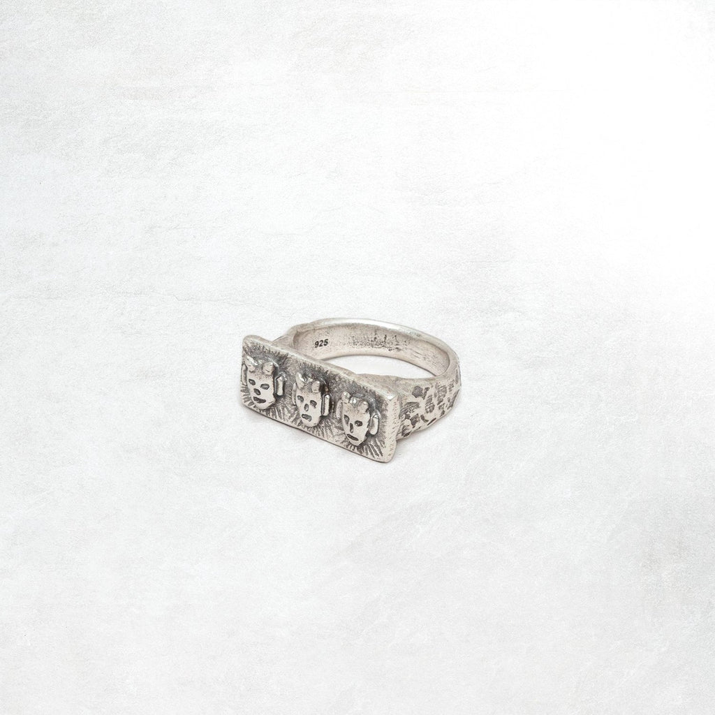 Heresy Imps Ring: Oxidised Silver