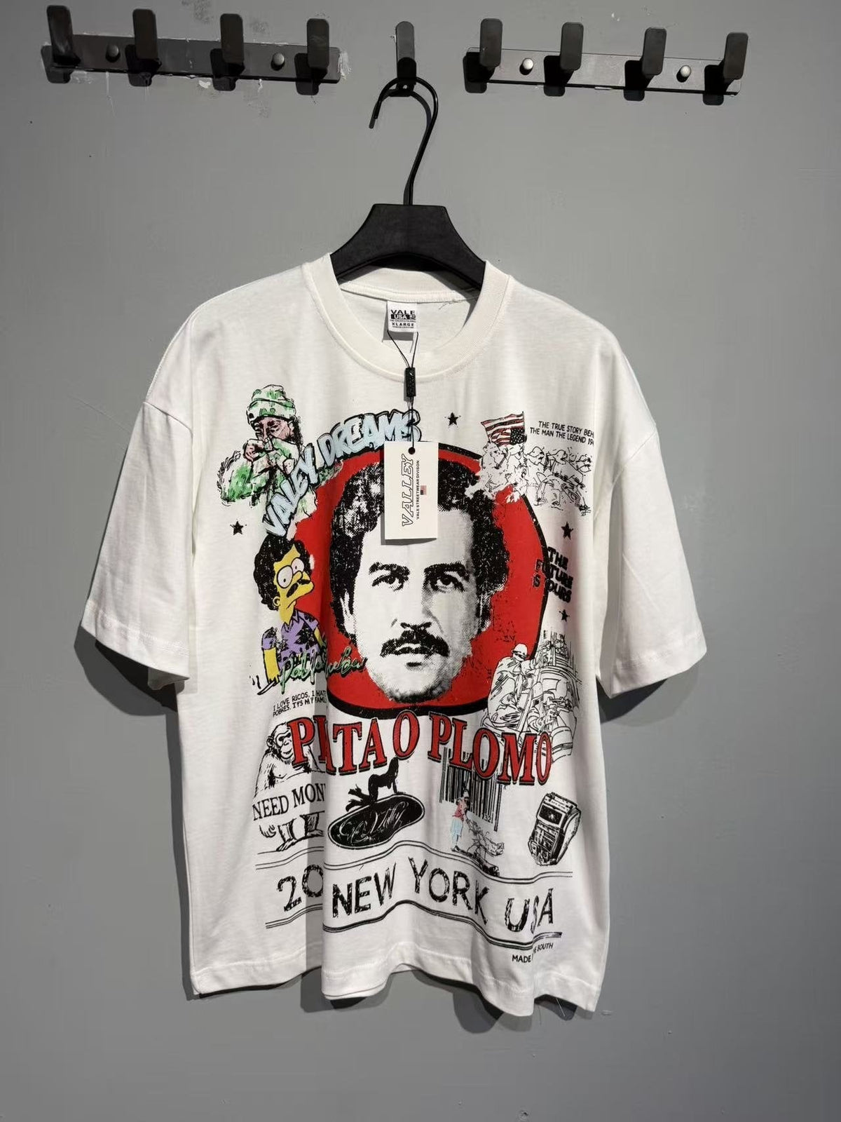 VALLEY Red Portrait Collage Graphic T-Shirt